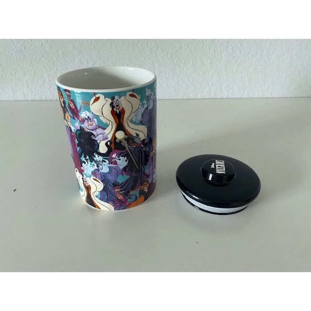 Disney Villains‎ Ceramic Cookie Jar Canister Halloween Maleficent Cruella Scar